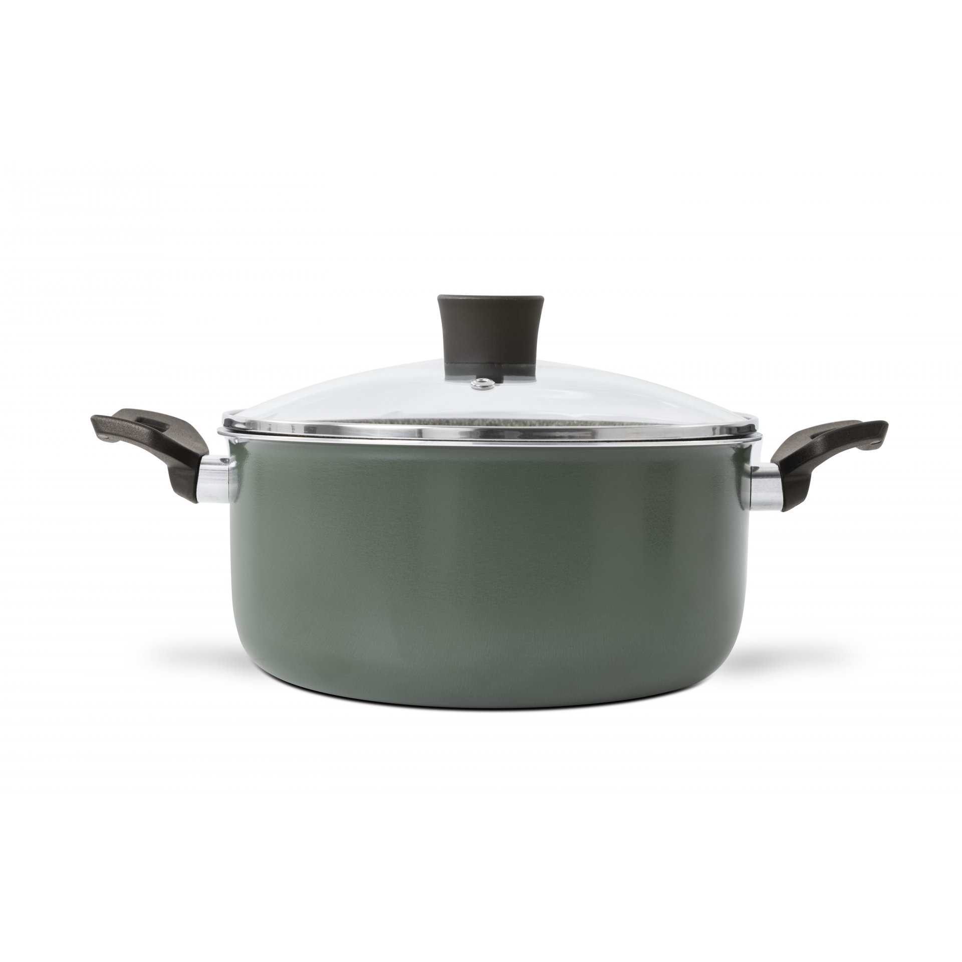 CACEROLA CON ASAS 24 CM CON TAPA DE VIDRIO EKÜ