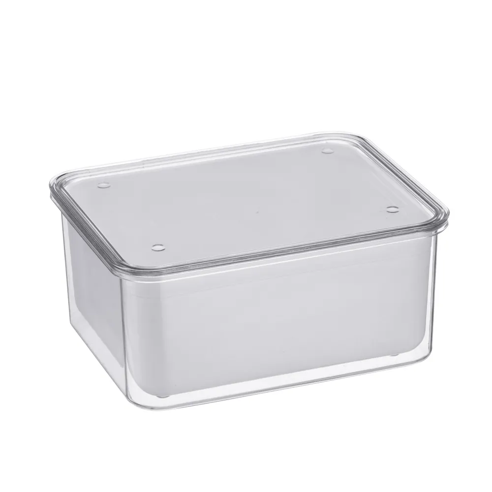 ORGANIZADOR + CANASTO GRANDE, APILABLE CON TAPA 2,7 LT