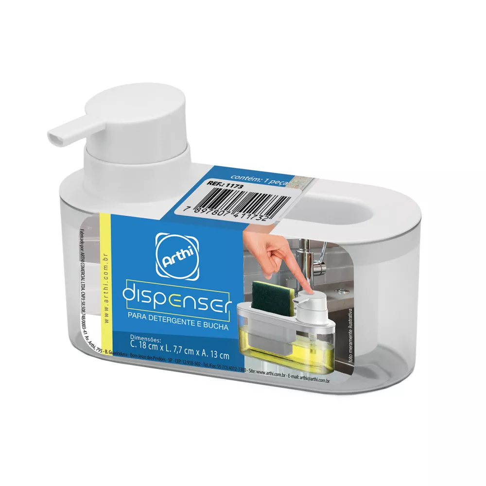 DISPENSER PARA DETERGENTE Y ESPONJA