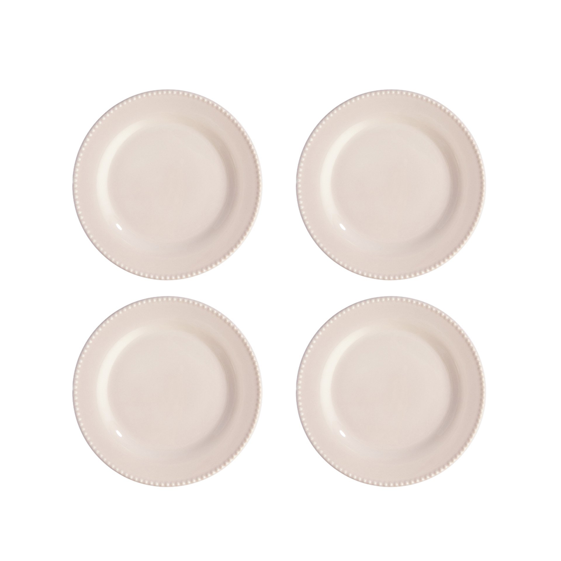 PLATO PLAYO 24 CM PERLA ESMALTADO ARENA