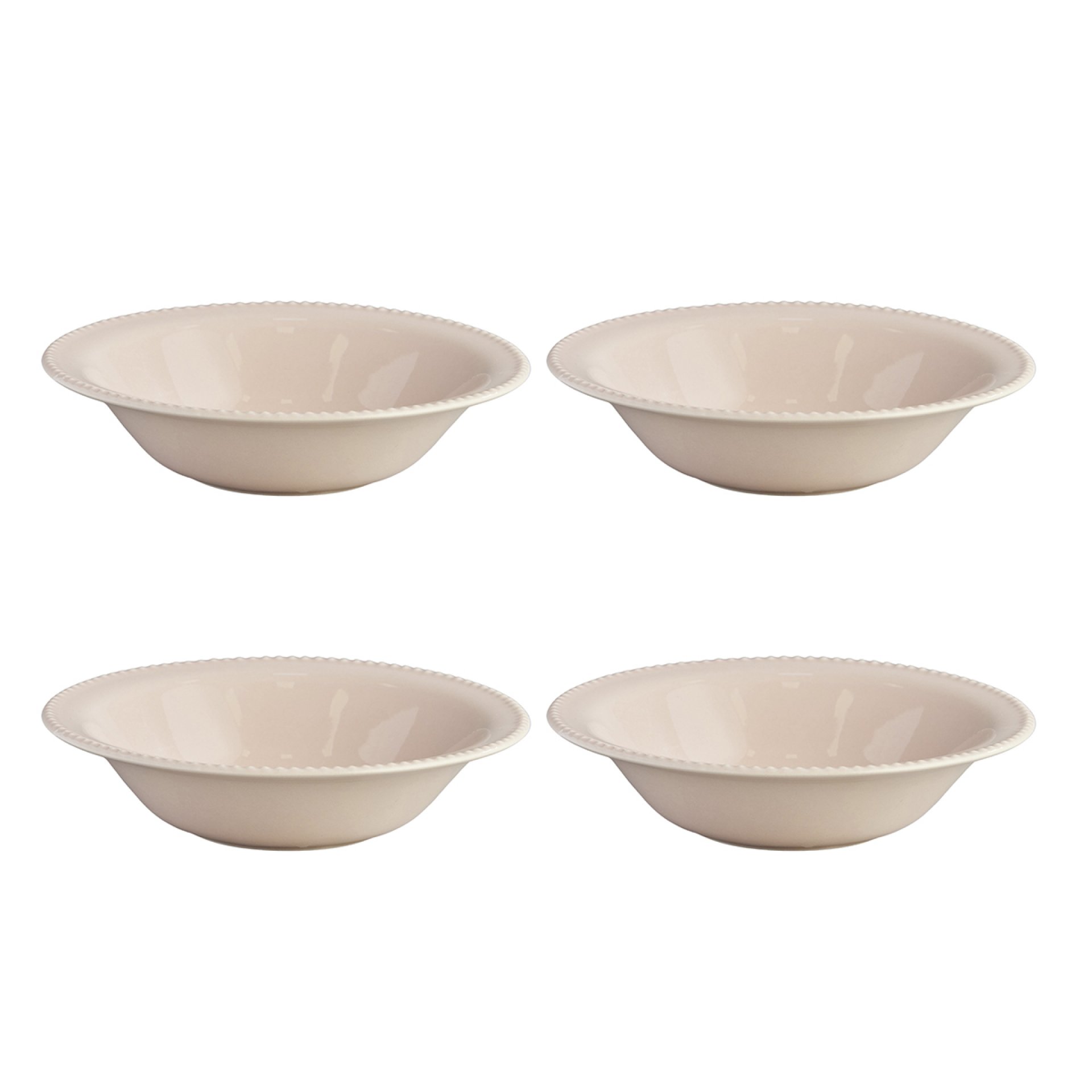 PLATO HONDO 20.5 CM PERLA ESMALTADO ARENA