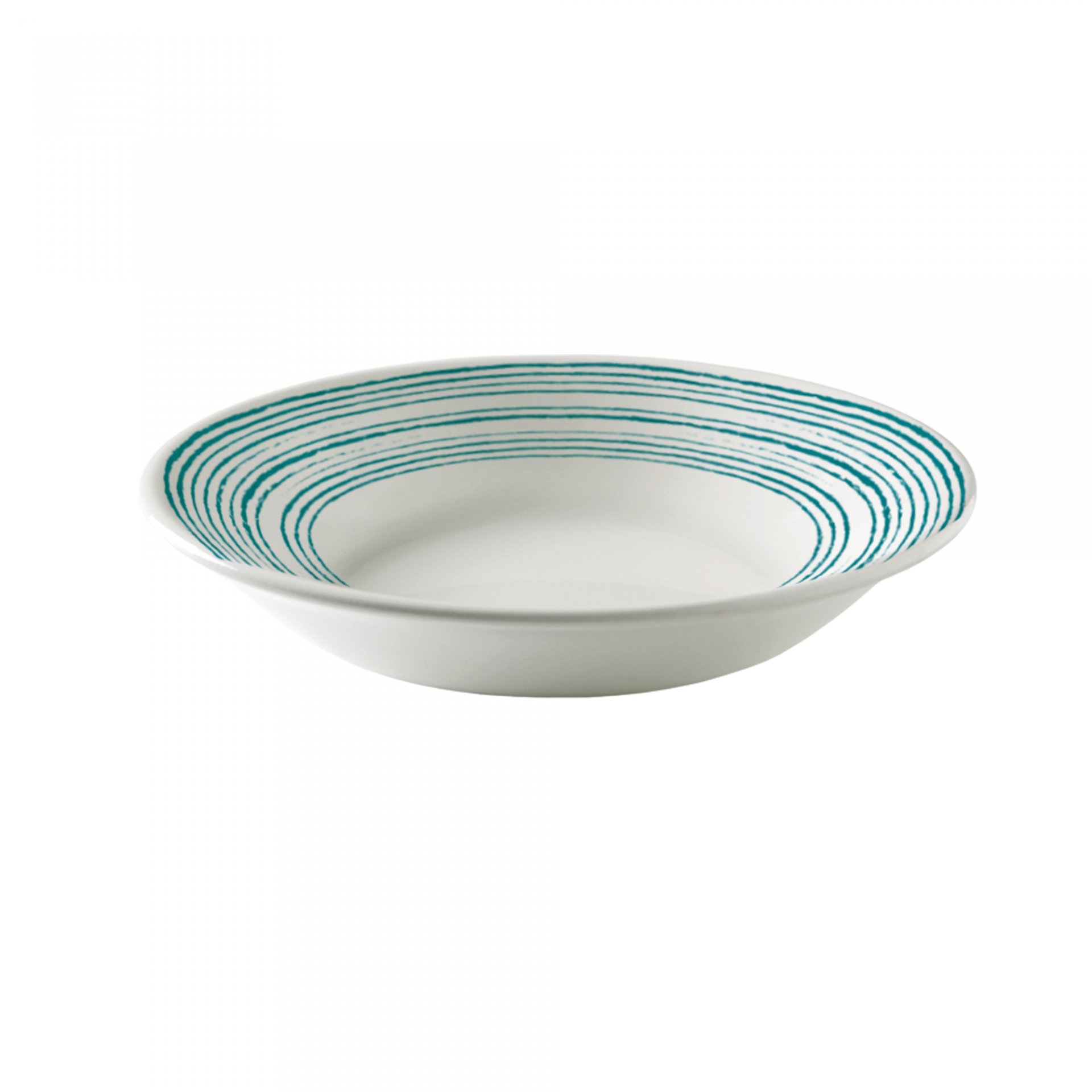 PLATO HONDO 21.3 CM (588 CC) TRAZOS TURQUESA