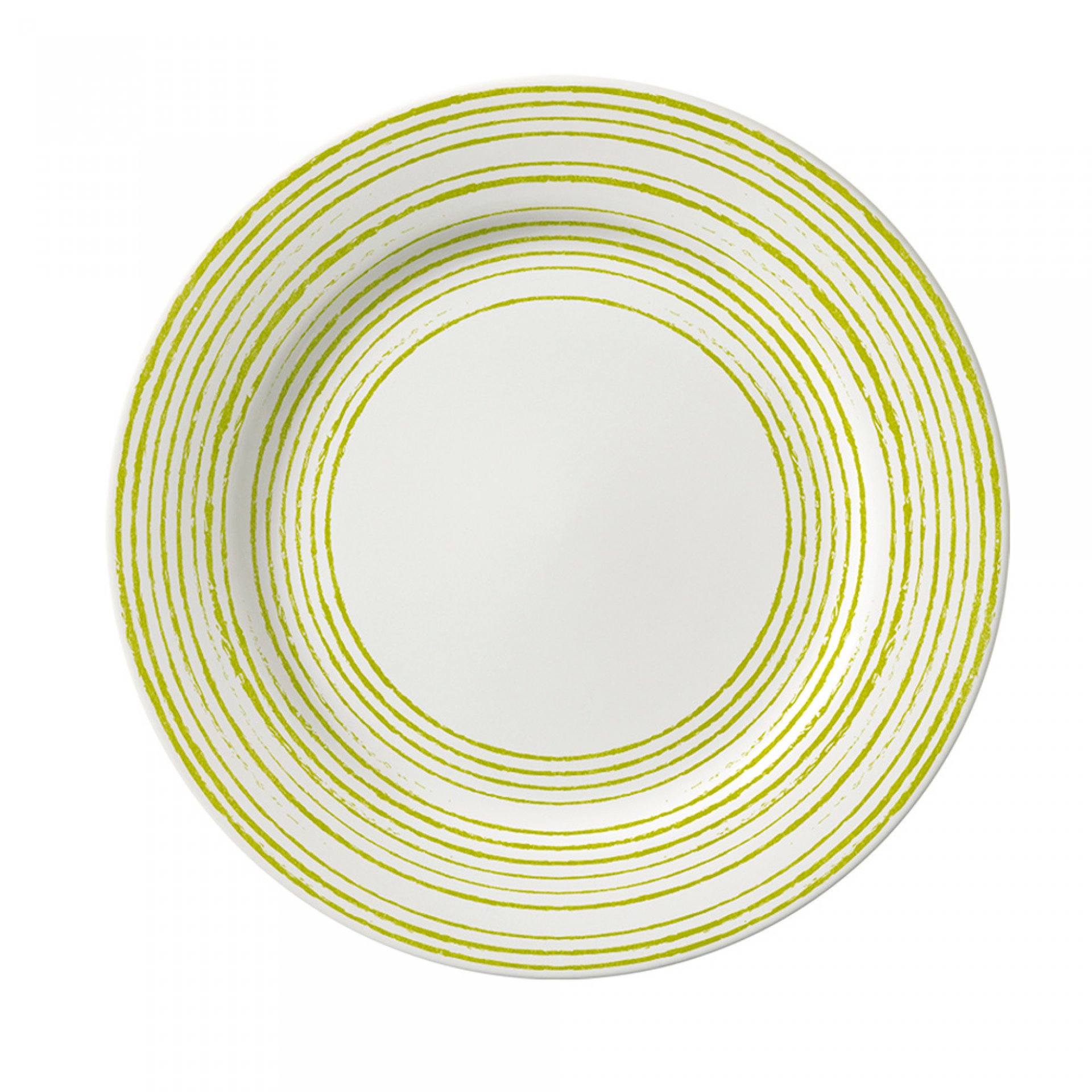 PLATO PLAYO 24.2 CM TRAZOS VERDE LIMON