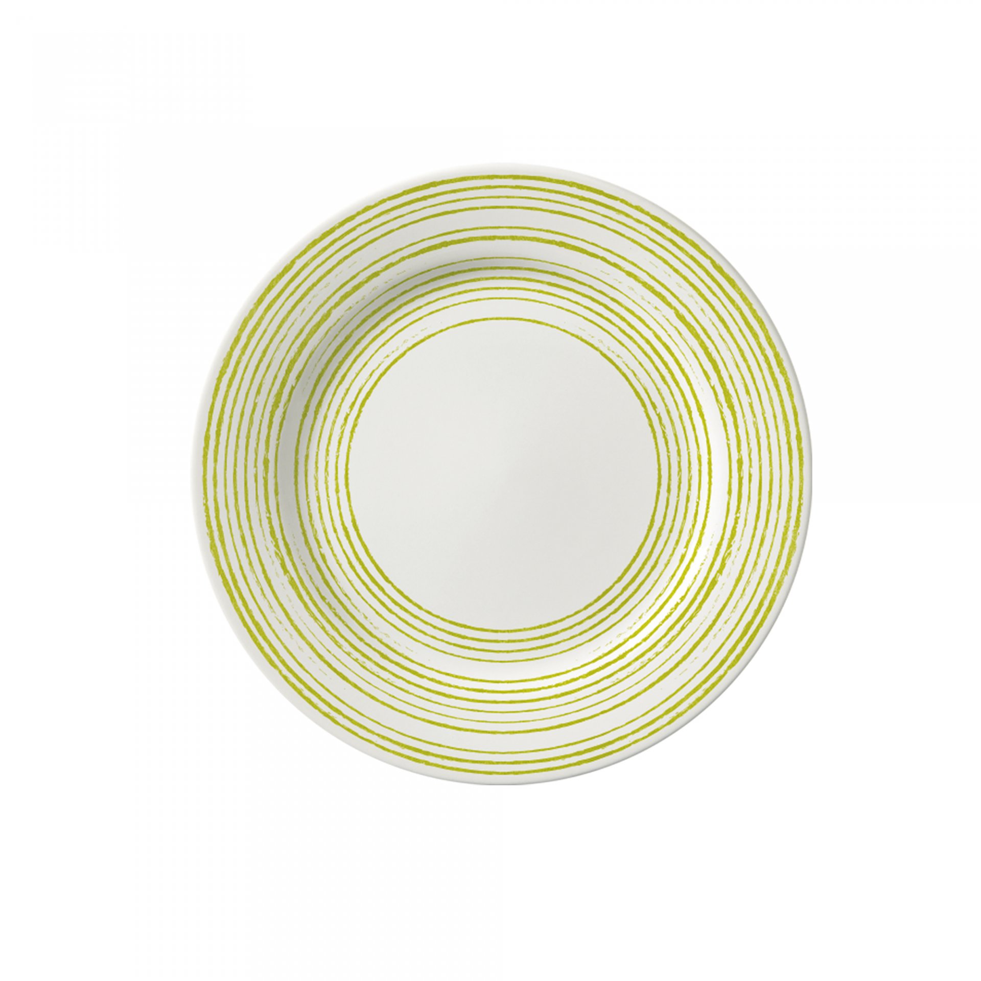 PLATO POSTRE 20.2 CM TRAZOS VERDE LIMON
