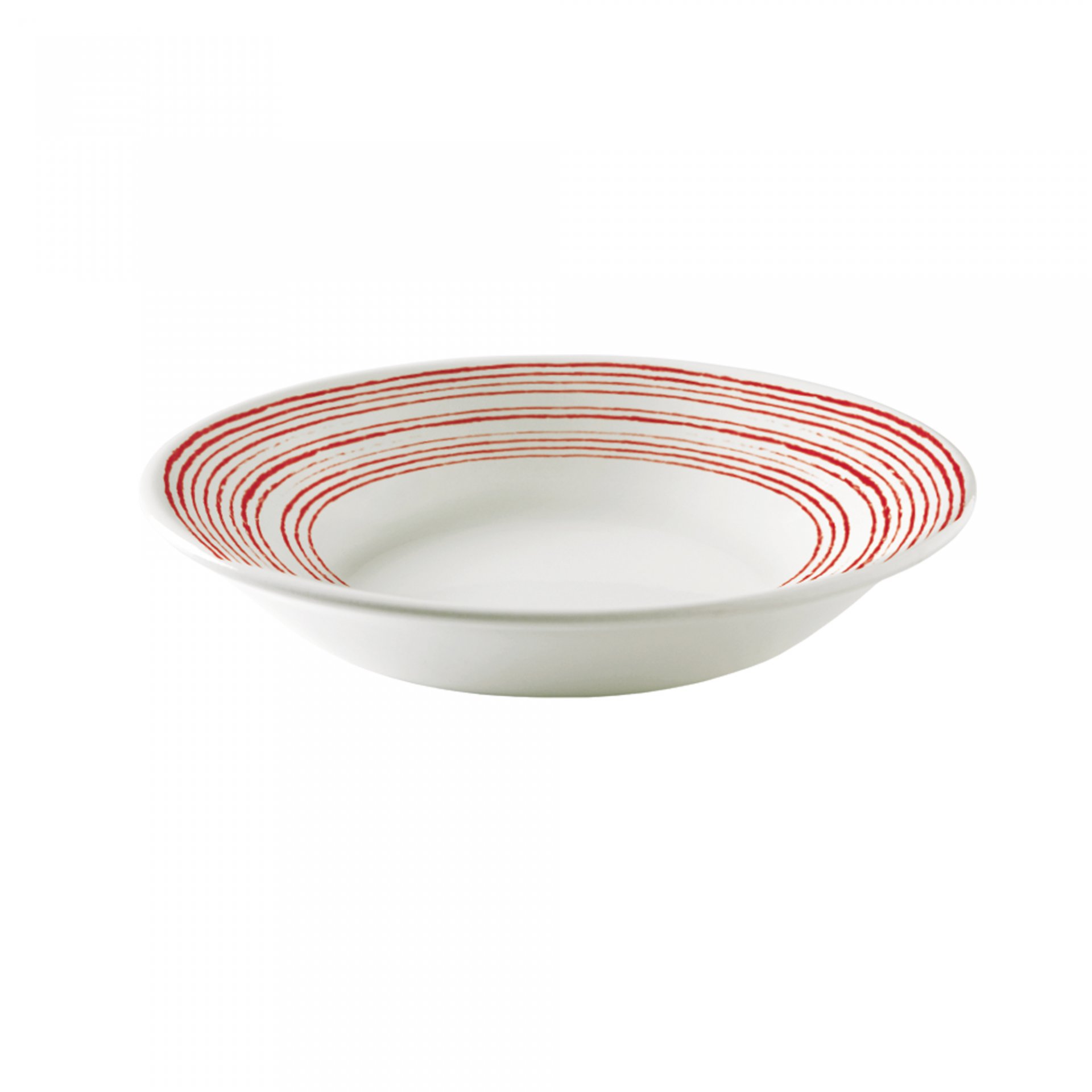 PLATO HONDO 21.3 CM (588 CC) TRAZOS ROJO