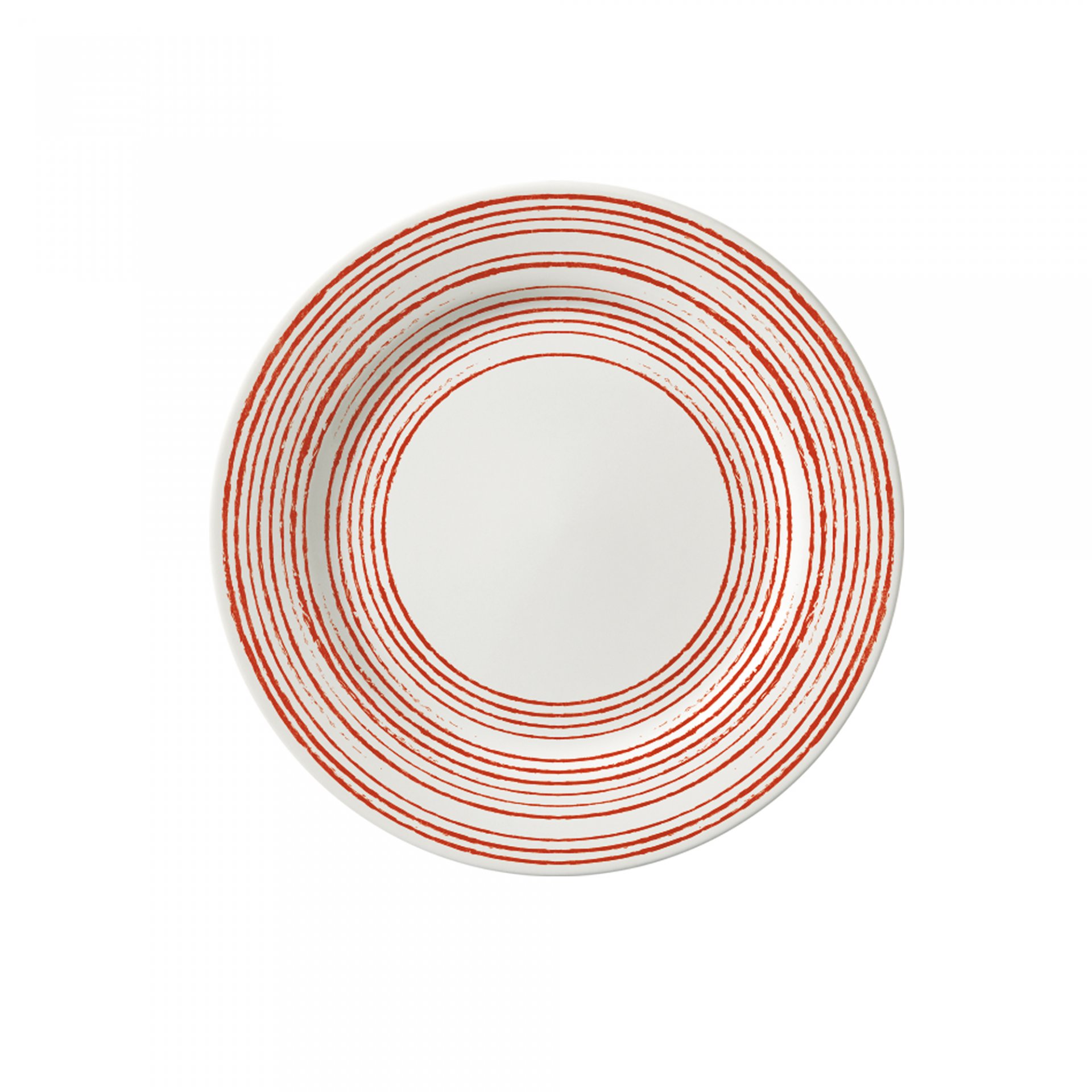 PLATO POSTRE 20.2 CM TRAZOS ROJO