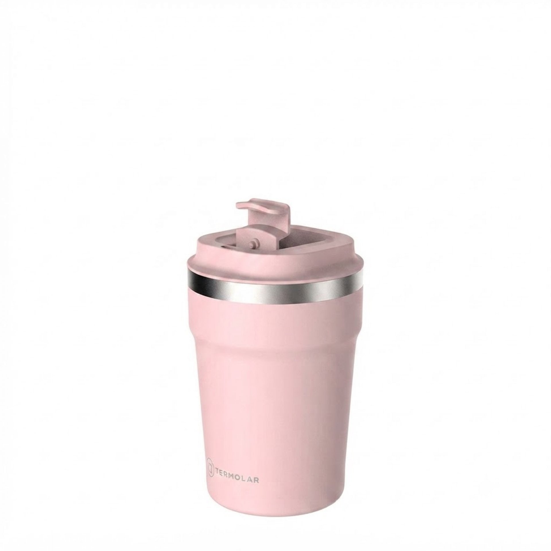 VASO TÉRMICO CON TAPA UNIQ 380 CC ROSA