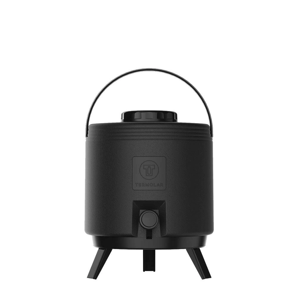 MAXITERMO CON CANILLA Y PATAS REBATIBLES 8 LT NEGRO