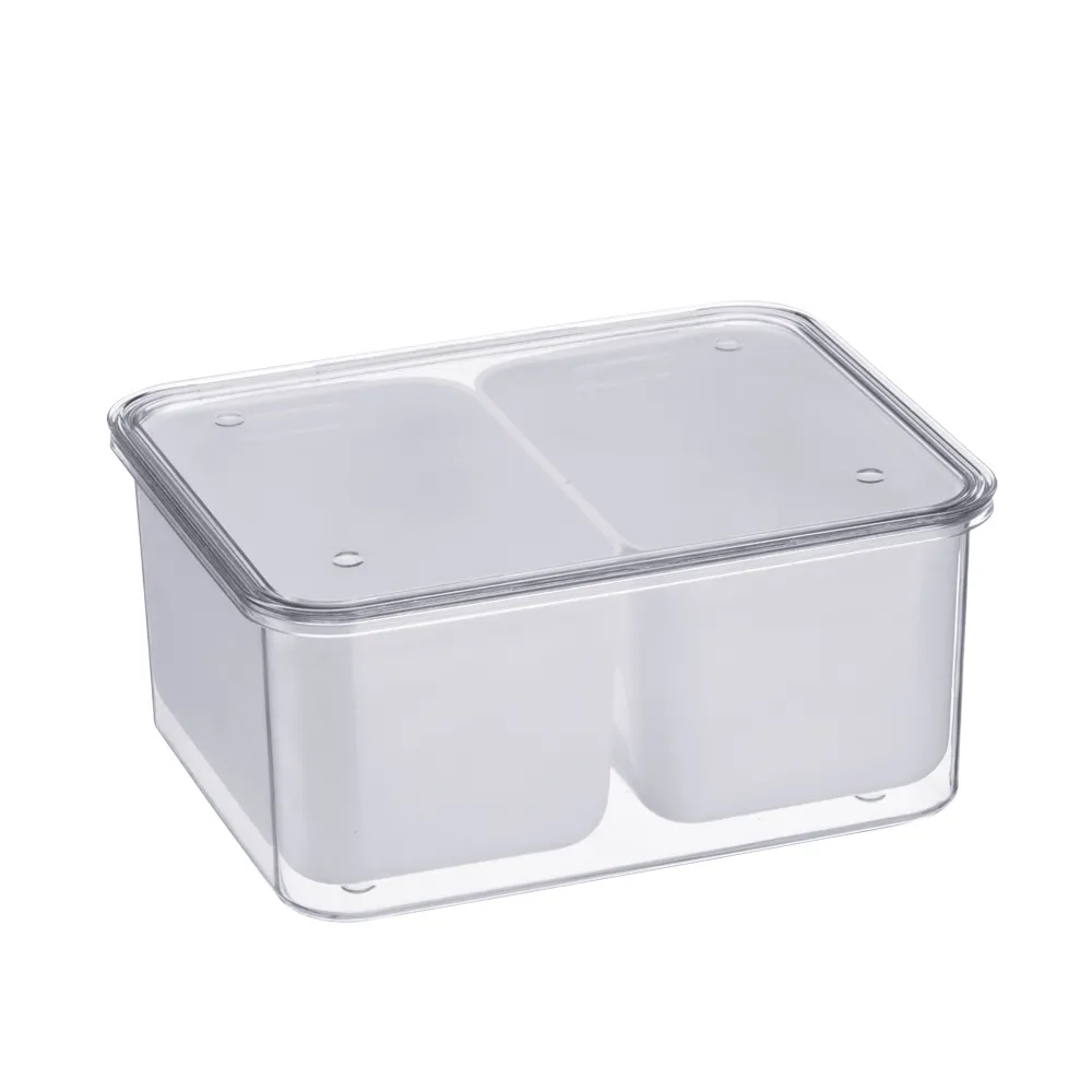 ORGANIZADOR + 2 CANASTOS CHICOS, APILABLE CON TAPA 2,7 LT