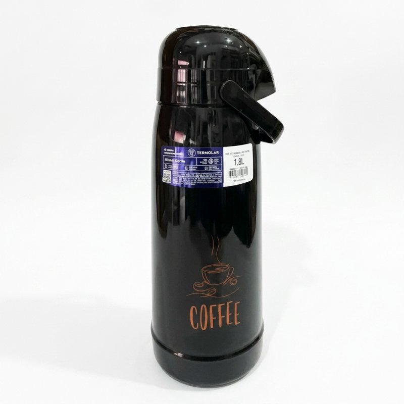 TERMO BOMBA MAGIC PUMP 1,8L NEGRO DECORADO \\\\\\\\\\\\\\\\\\\\\\\\\\\\\\\"COFFEE\\\\\\\\\\\\\\\\\\\\\\\\\\\\\\\"