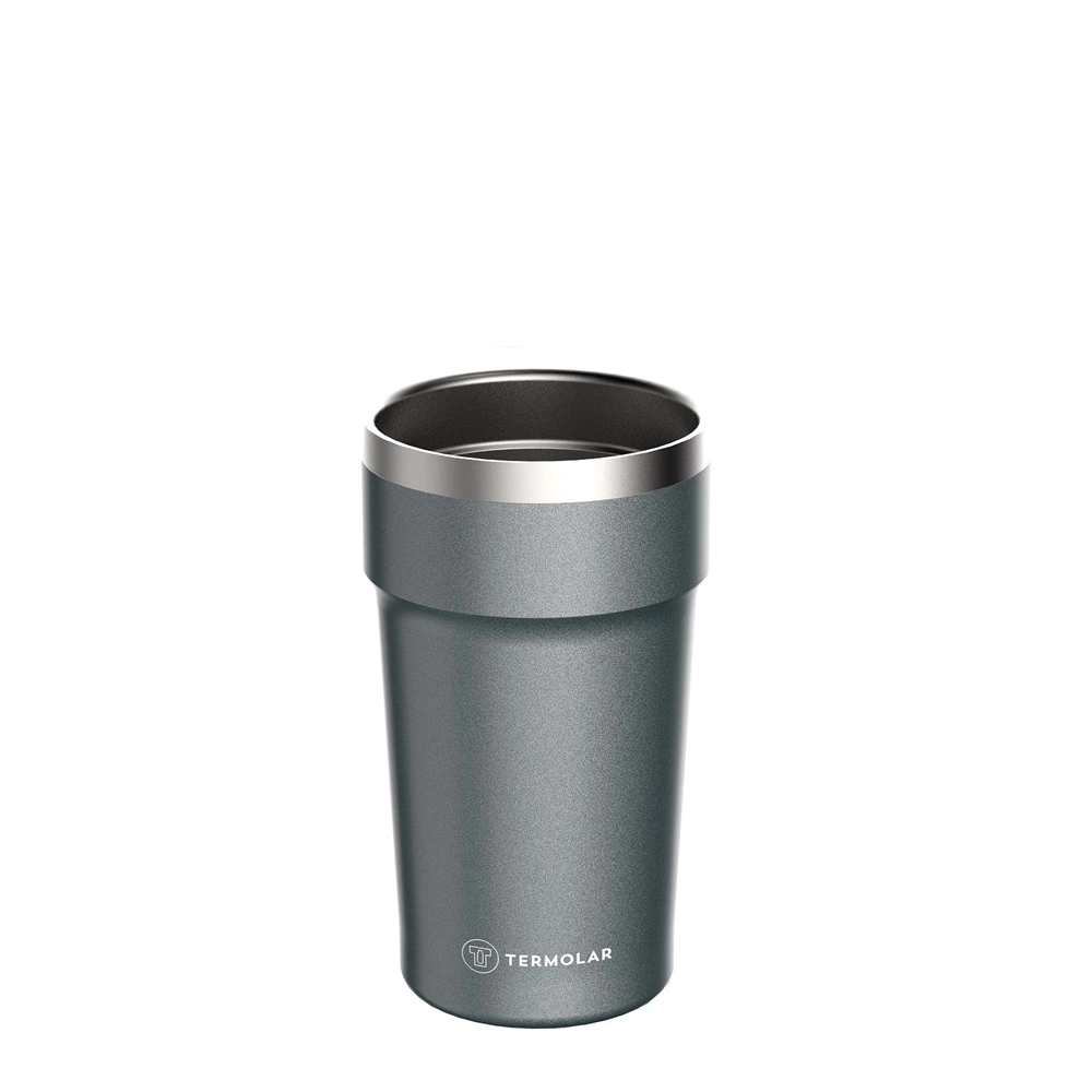 VASO TÉRMICO S/TAPA PUB 500 CC GRIS (ACERO INOX)