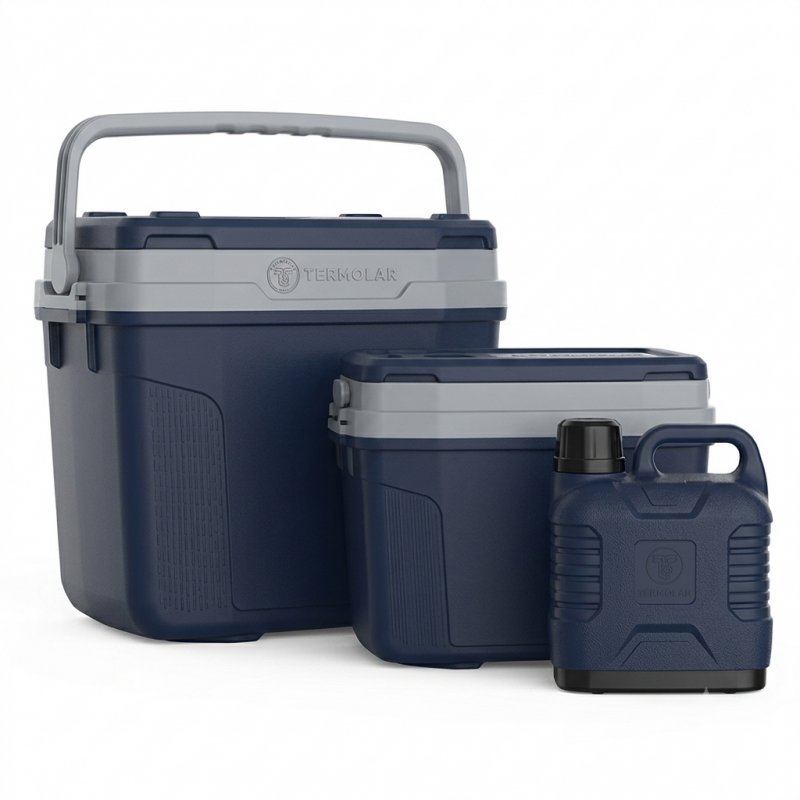 KIT 1 CONSERVADORA 32L + 01 CONSERVADORA 20L +  1 SUPERTERMO 5 L AZUL