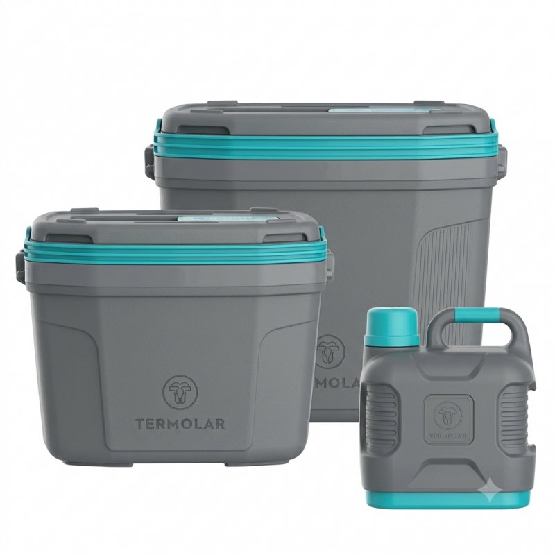 KIT 1 CONSERVADORA 32L + 01 CONSERVADORA 20L +  1 SUPERTERMO 5 L GRIS