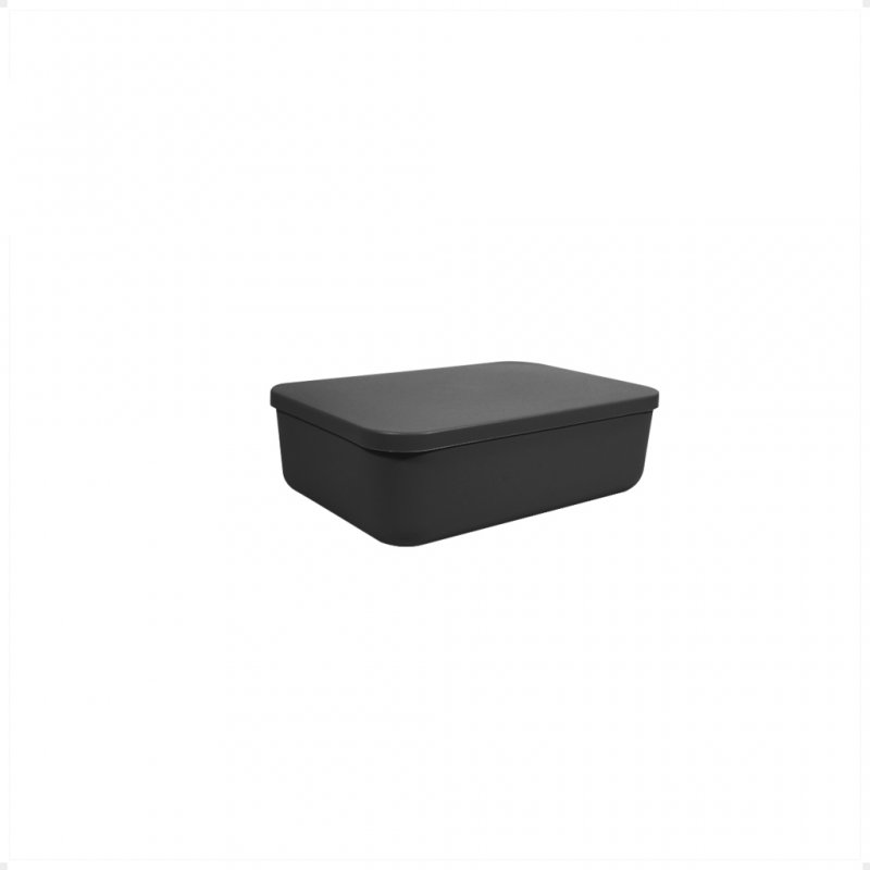 CAJA MODENA Nº 1 - 26*18*8 CM CON TAPA PLASTICA (2,7 LT) NEGRO