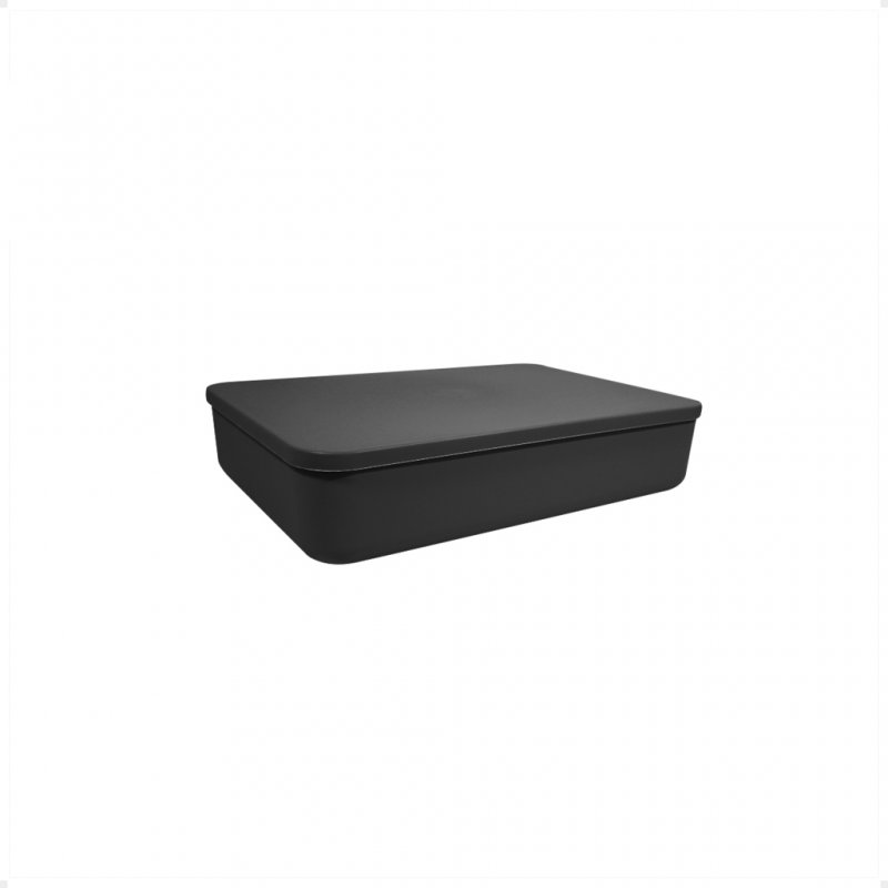 CAJA MODENA Nº 3 -37*26*8 CM CON TAPA PLASTICA (5,5 LT) NEGRO